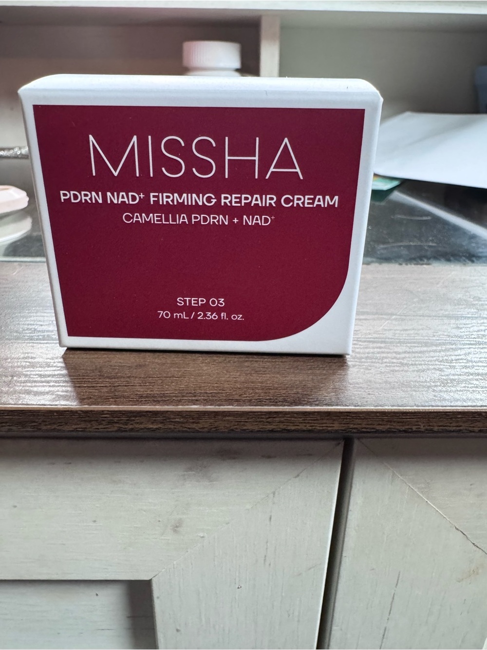 Missha PDRN NAD+ Firming Repair Cream - Deep Red